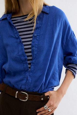 Selene Button Down Linen Shirt