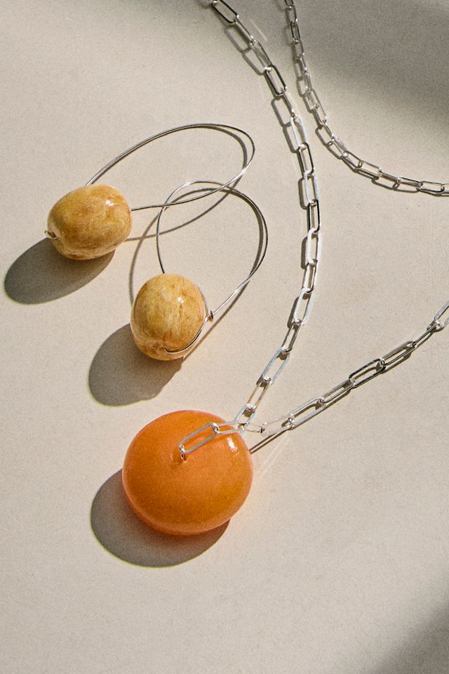 Boucles d'oreilles Les Beads Ambelau en argent et ambre #2