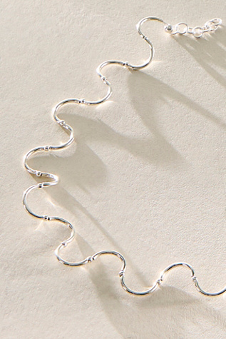 Женское колье Les Beads Studio Spires Silver Clear, цвет: Серебряный — фото 3