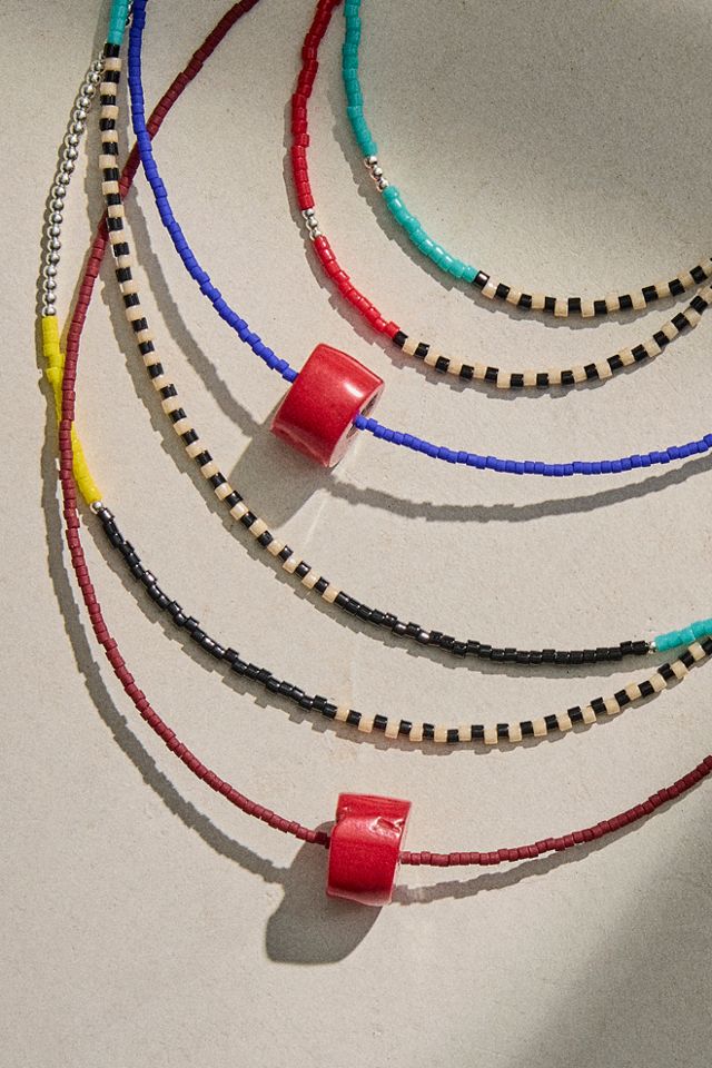 Les Beads Nonoc Asymetric Silver Necklace #3