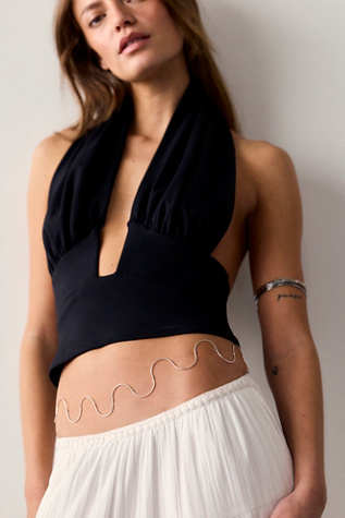 Les Beads Spires Silver Belly Chain