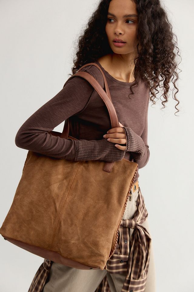 Maeve Suede Tote Bag #1