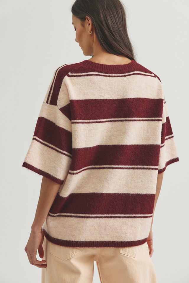 Margot Stripe SoftSpun Sweater Tee #1