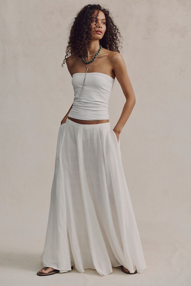 Ives Solid Maxi Skirt #1