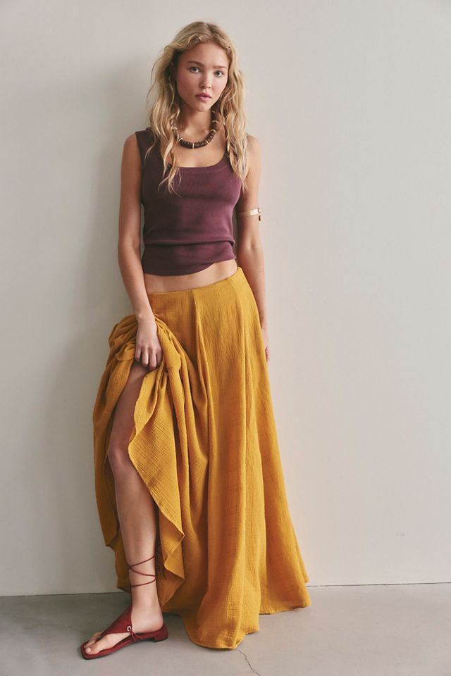 Ives Solid Maxi Skirt #4
