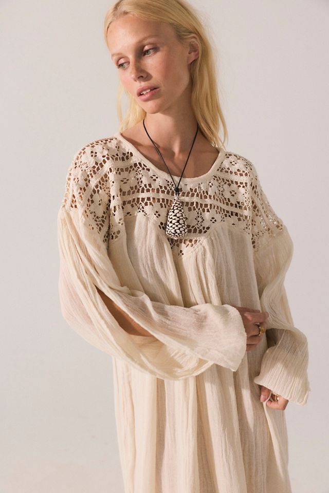 Jen's Pirate Booty Bargello Maxi Dress at Free People in White, Size: M/L