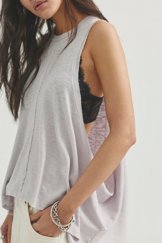 We The Free Ari Tank Top at Free People in Lilac Marble, Size: Large