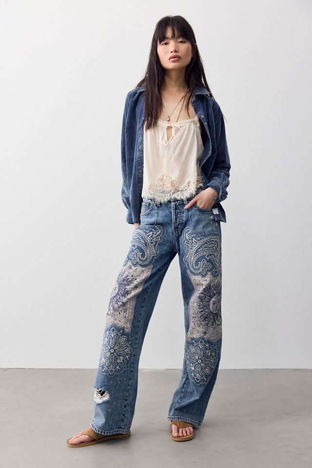 We The Free Reverie Patchwork Jeans #3