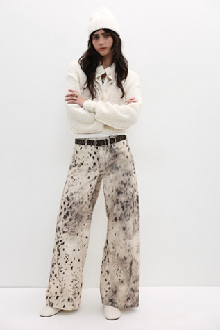We The Free Alter Ego Wide-Leg Printed Jeans