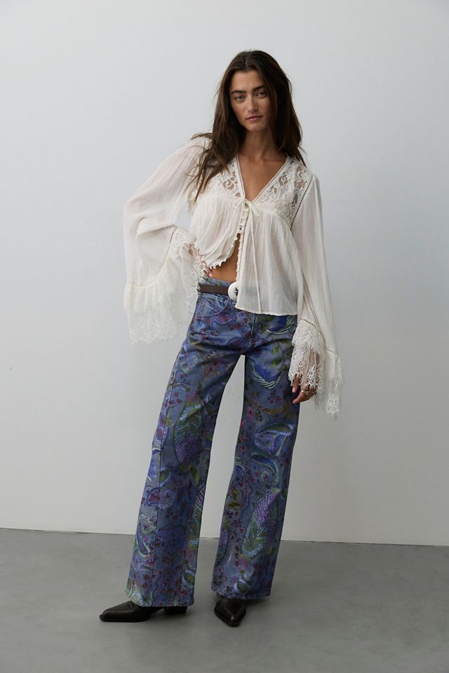 We The Free Alter Ego Wide-Leg Printed Jeans #1