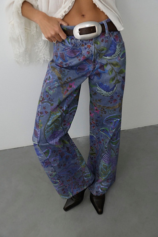 We The Free Alter Ego Wide-Leg Printed Jeans