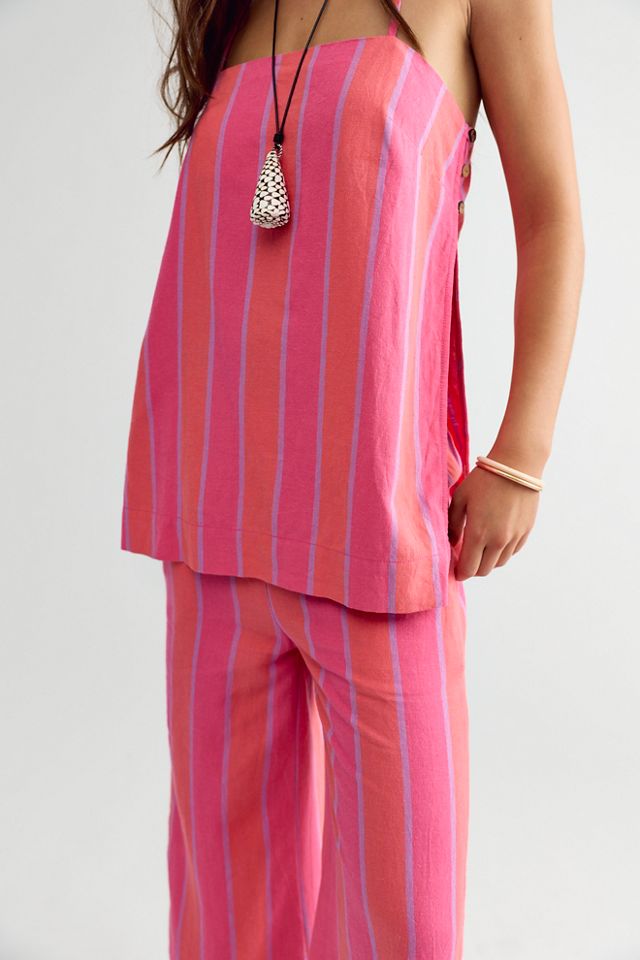 Sightseer Linen Striped Pant Set #1