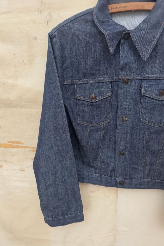 GOOD DAYS Vintage Cropped Denim Jacket #3