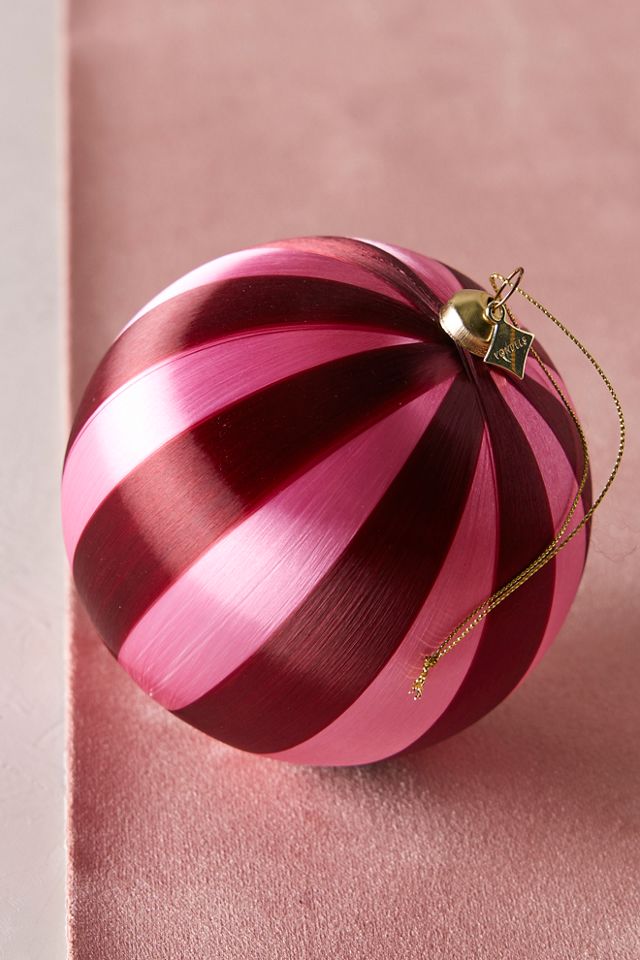 Striped Bauble Ornament #1