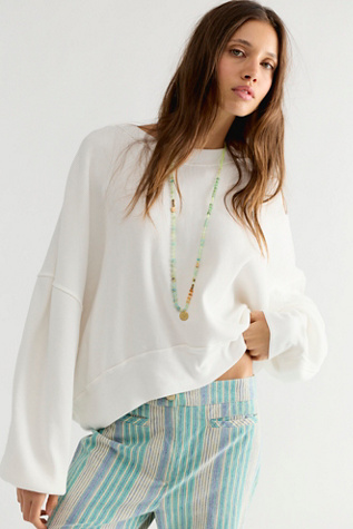 We The Free Skyline Thermal at Free People in Clean Ivory, Size: XS