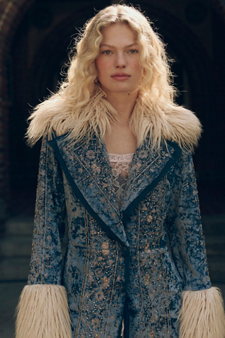 Женские куртки Free People Pyre Embellished Duster, цвет: Комбинированный — фото 1