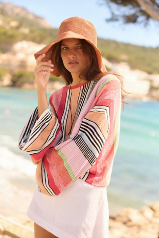 Sunny Day Beach Hat at Free People in Orange
