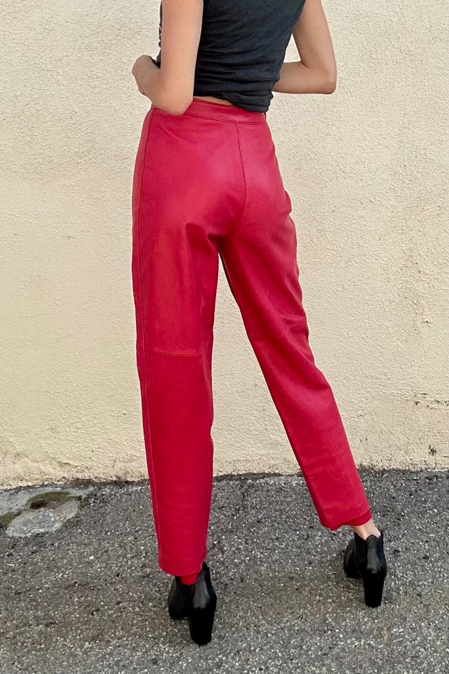 Michael Hoban Red Leather Pants Selected by The Curatorial Dept. #2