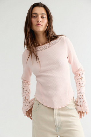 Amber Lace Cuff Long Sleeve Top