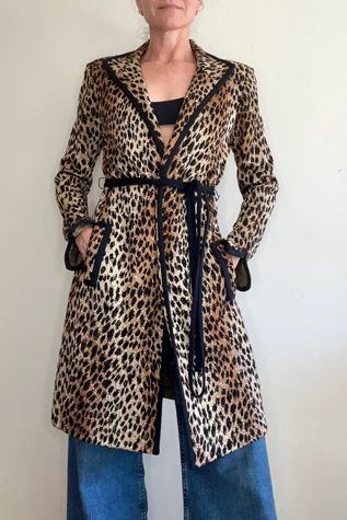 Animal Printed Knit Sweater Coat Selected by Picky Jane