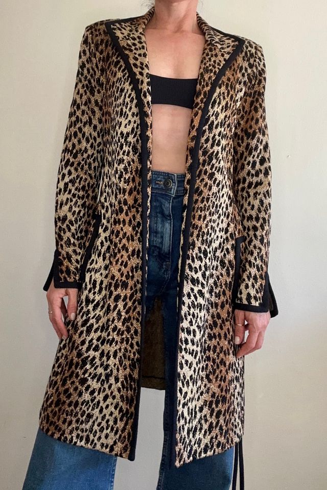 Animal Printed Knit Sweater Coat Selected by Picky Jane #1