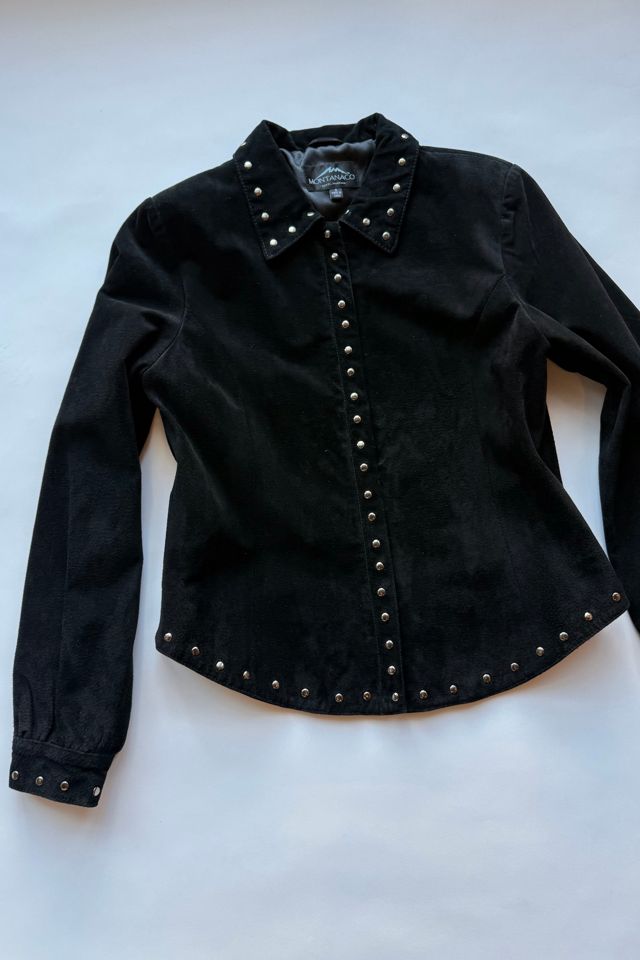 Black Suede Studded Jacket Selected by Wax Plant #1