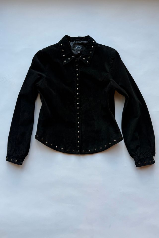 Black Suede Studded Jacket Selected by Wax Plant #2
