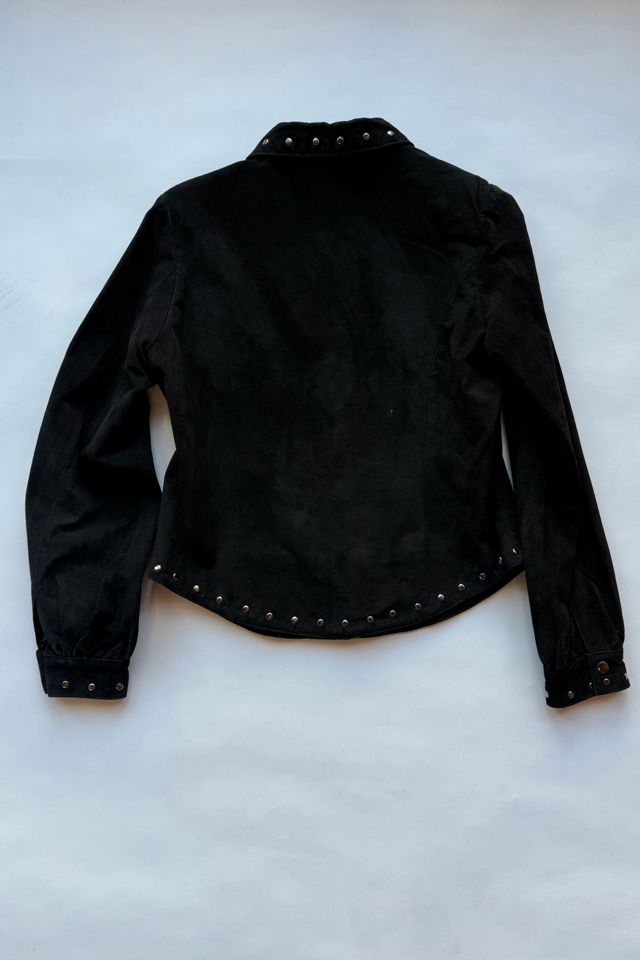 Black Suede Studded Jacket Selected by Wax Plant #3