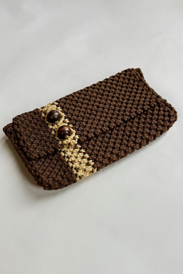 70's Macrame Clutch Selected by Wax Plant #1