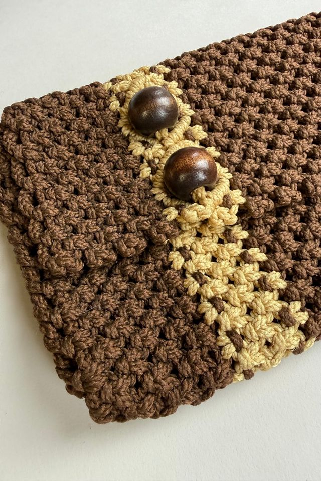 70's Macrame Clutch Selected by Wax Plant #2