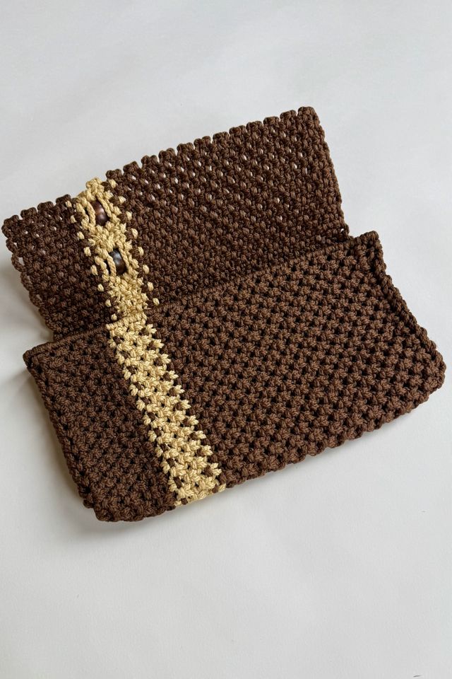 70's Macrame Clutch Selected by Wax Plant #3