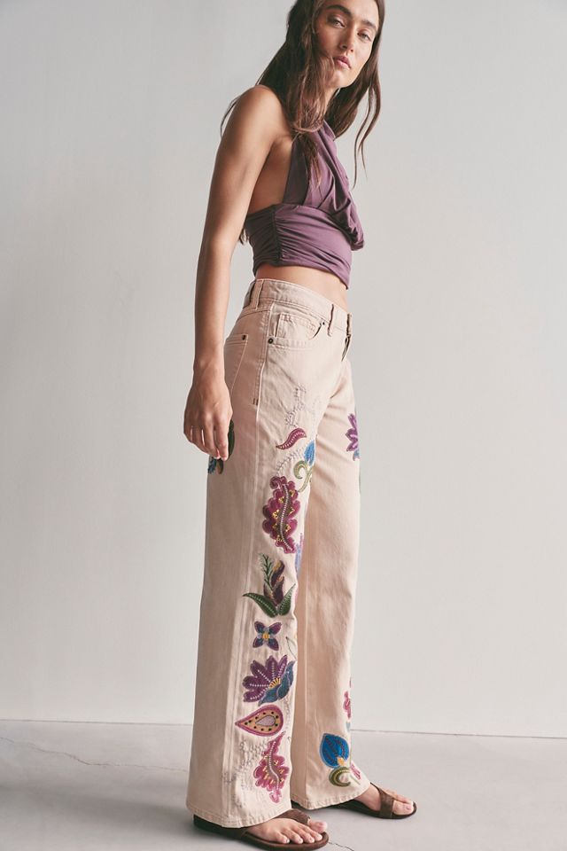 We The Free Tennessee Low-Rise Boyfriend Embroidered Jeans #4