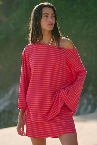 Resort Ready Set by free-est at Free People in Mandarin Red Combo, Size: XS