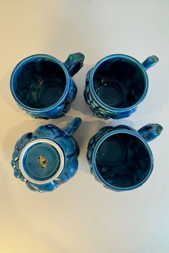 Vintage Inarco "Mood Indigo" Mugs Set of (4) selected by Stagecoach Home Design LLC #2