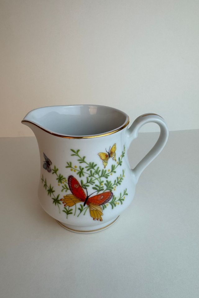 Vintage Butterfly Motif Porcelain Creamer and Sugar Set selected by Stagecoach Home Design LLC #2