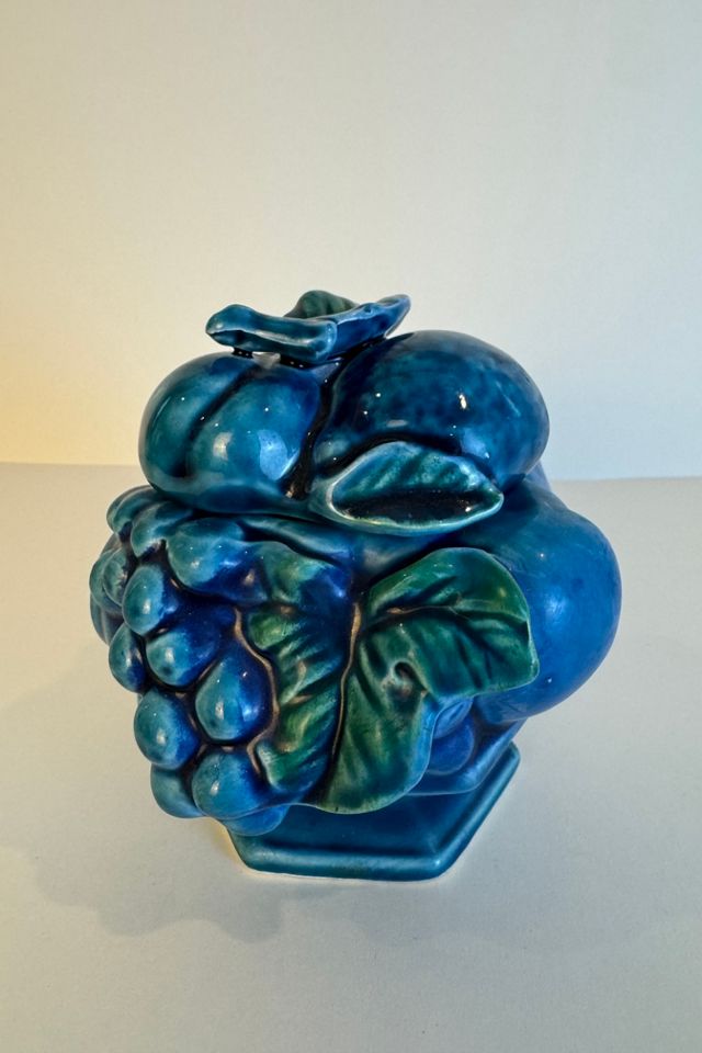 Vintage Inarco "Mood Indigo" Sugar Bowl selected by Stagecoach Home Design LLC #1