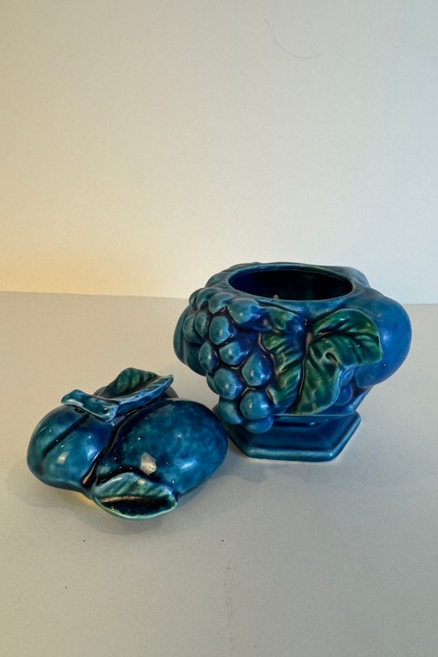 Vintage Inarco "Mood Indigo" Sugar Bowl selected by Stagecoach Home Design LLC #2