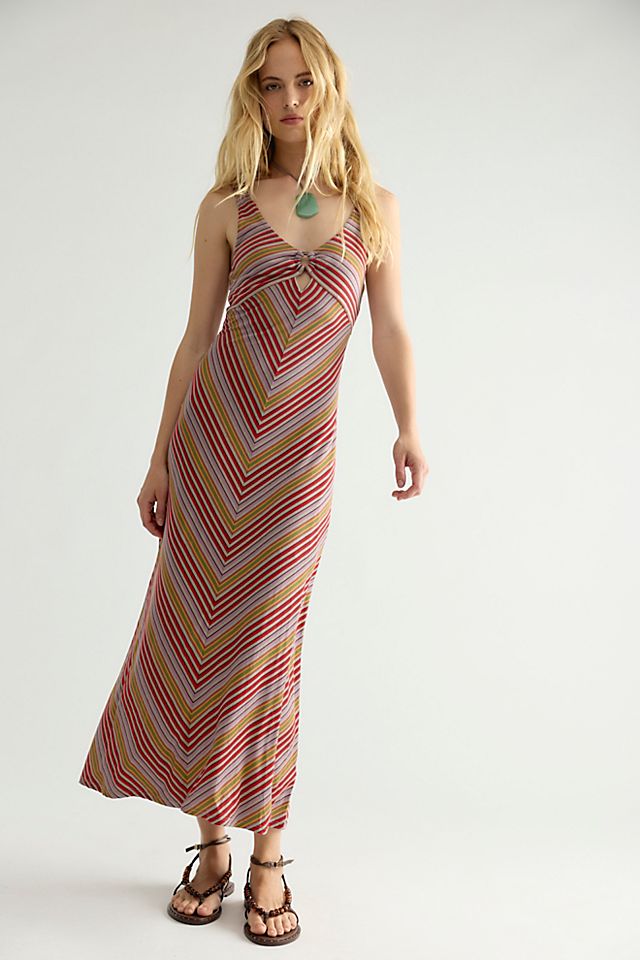 free people falling sun midi dress in Natural This Free People dress features a front tie fastening and two side slit pockets. Free People Falling Sun Lace