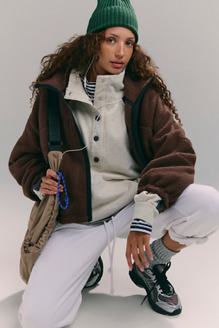 Hit The Slopes Funnel Neck Fleece Jacket