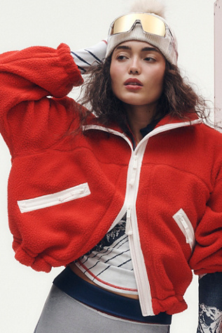 Hit The Slopes Funnel Neck Fleece Jacket