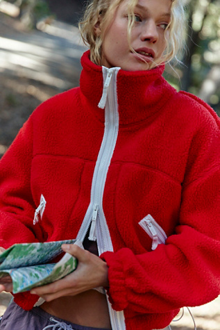 Hit The Slopes Funnel Neck Fleece Jacket