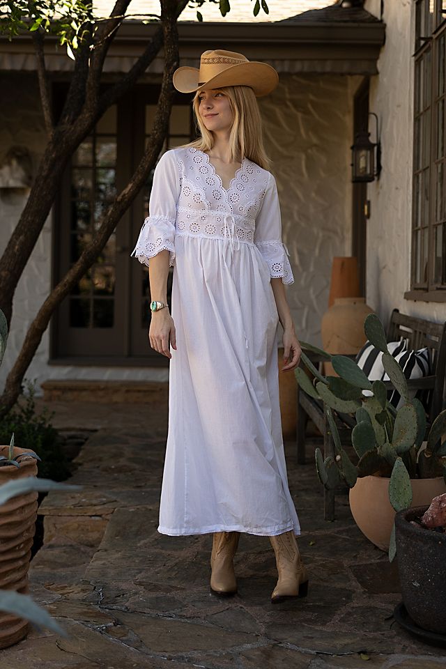 empire waist tunic dress Silver Crystal Embellished Empire-Waist Dress in Beige 3XL / 60 / Matching Embroidered Scarf (24 X 71 Inches) main image 1