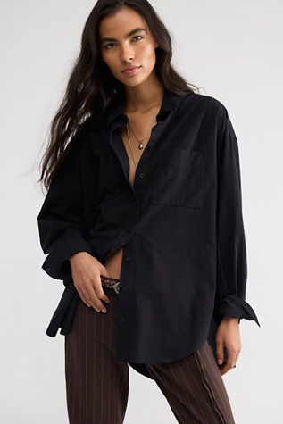 We The Free Lexi Poplin Button Down Shirt by Free People