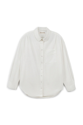 Женская рубашка We The Free Lexi Poplin Button Down Shirt, цвет: Слоновая кость — фото 8