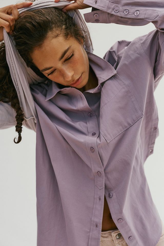 We The Free Lexi Poplin Button Down Shirt #3