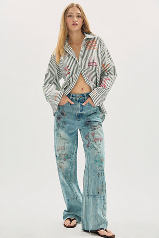 Jeans Art à la Main Found