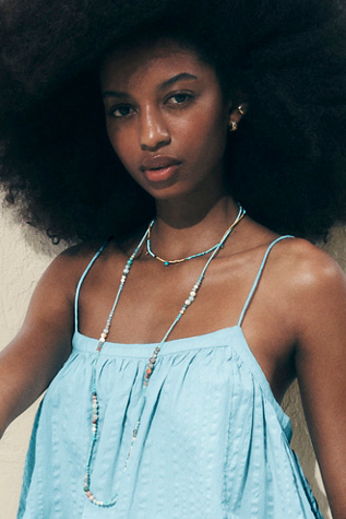 Muse Semi-Precious Short Beaded Layering Necklace