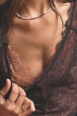 Muse Semi-Precious Short Beaded Layering Necklace