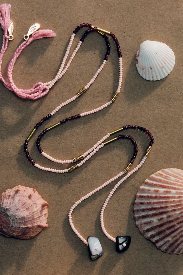 Muse Semi-Precious Short Beaded Layering Necklace #3