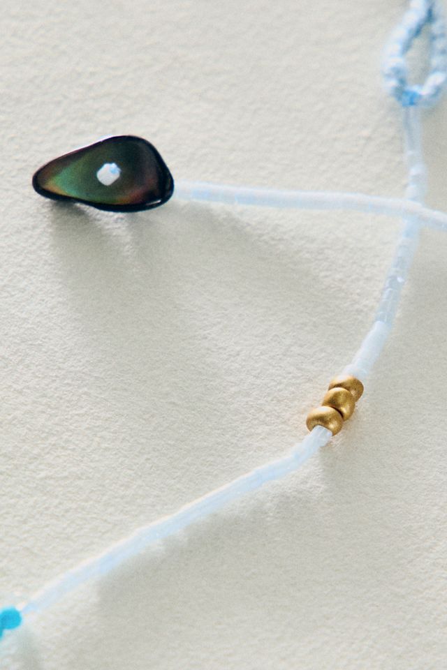 Muse Semi-Precious Short Beaded Layering Necklace #1